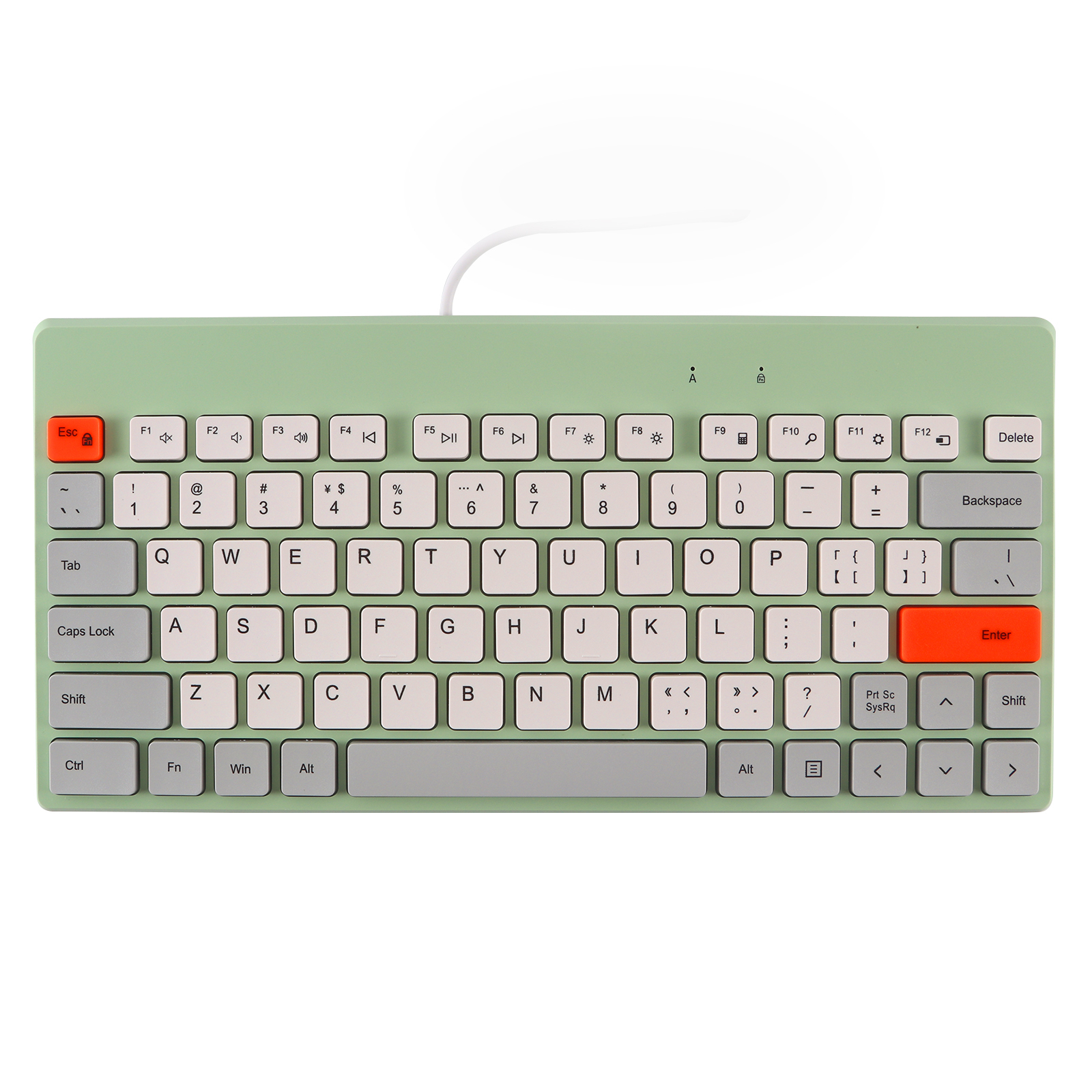 Ikhibhodi ye-Slim-Silent-Wired-Usb-Cable-Ergonomic-Thin-Keypad-Cute-Mini-Keyboards-For-Mac-Laptop-PC (6)