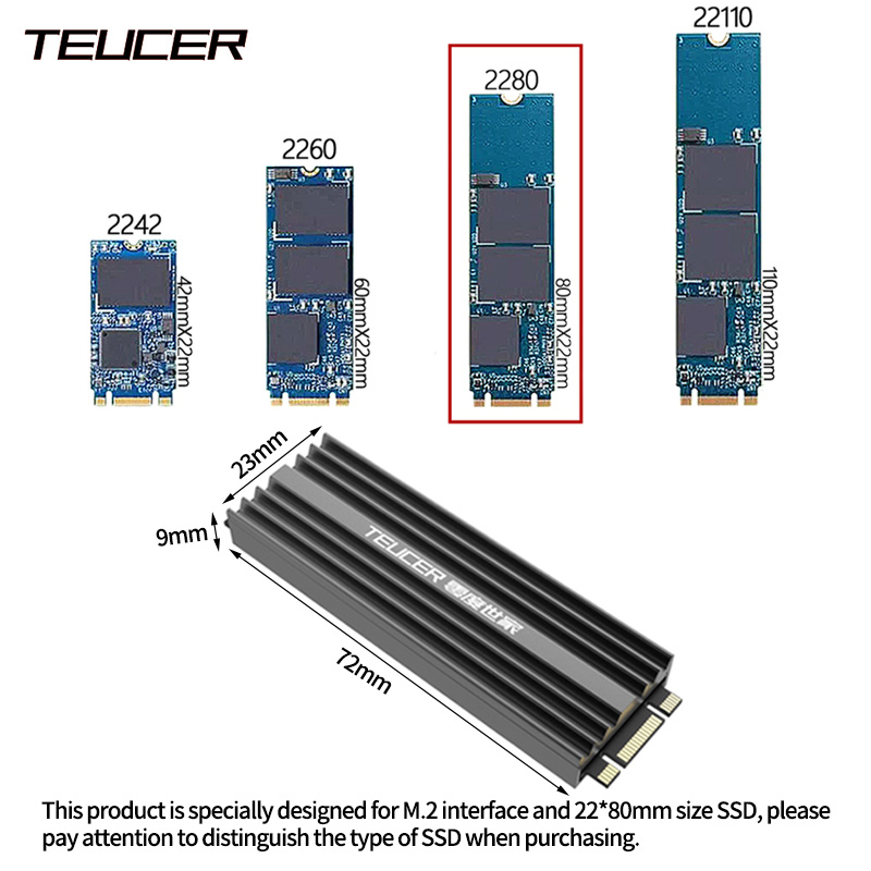 TEUCER-M2-SSD-Kylare-NVME-2280-Solid-State-Disk-Drive-Radiator-Cooler-Cooling-Pad-for-Desktop (1)