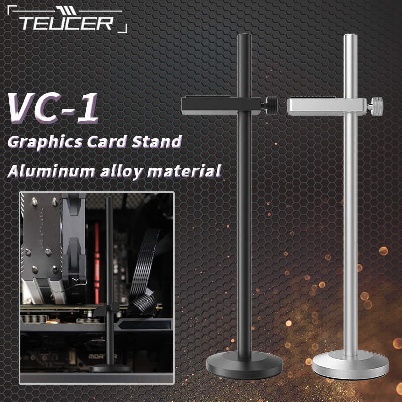 TEUCER-VC-1-Aluminium-Alloy-Graphics-Video-Stand-GPU-Support-Jack-Desktop-PC-Case-Bracket-Cooling