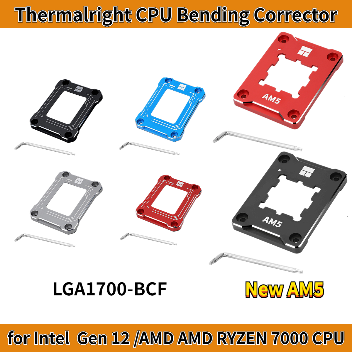 Thermalright-LGA1700-BCF-AMD-ASF-CPU-Bûge-korreksje-Fêste-gesp-CNC-Aluminium-legering-foar-Intel-Gen