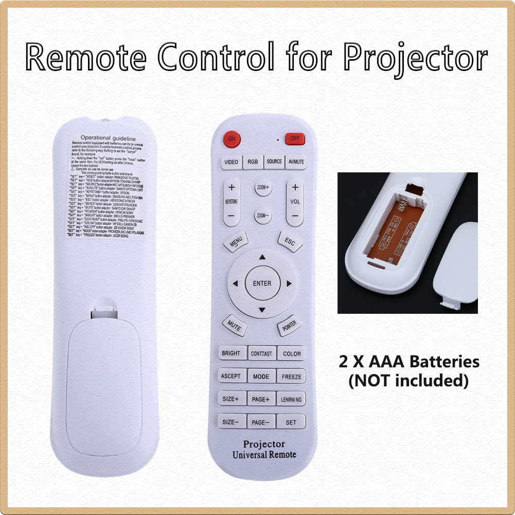 Universele-projector-afstandsbediening-multifunctionele-Smart-House-bediening-vervanging-compatibel-met-de meeste-modellen-van-projector